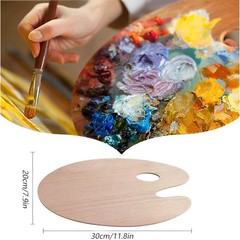 Wooden Paint Palette Artist Palette Painting Palette Oil Paint Palette 1/2 Pack