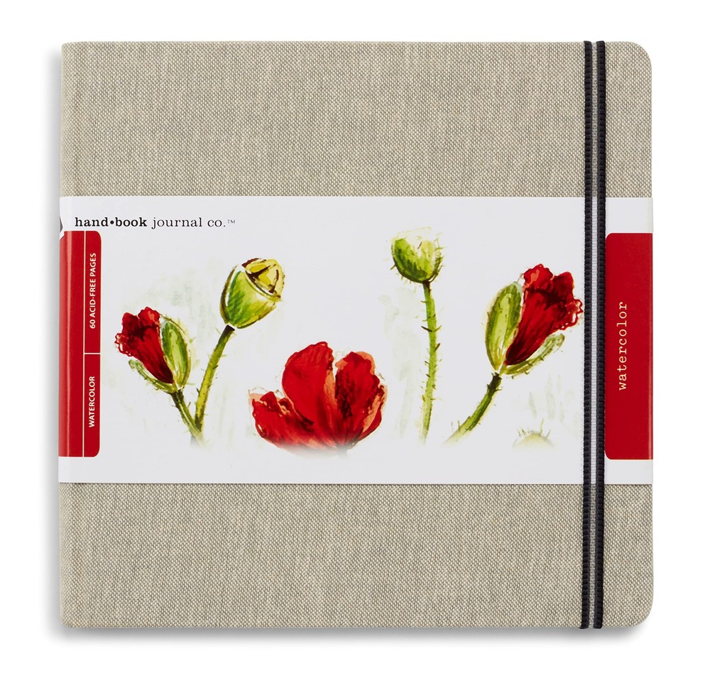 Handbook Watercolor Journal, 8.25 x 8.25 Square, 200 GSM Cold P Kitchen